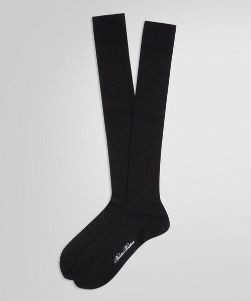 Brooks Brothers/ブルックス ブラザーズ ウールブレンド ドレスハイソックス ブラック ONE SIZE Brooks Brothers/ブルックス ブラザーズ ウールブレンド ドレスハイソックス ブラック ONE SIZE