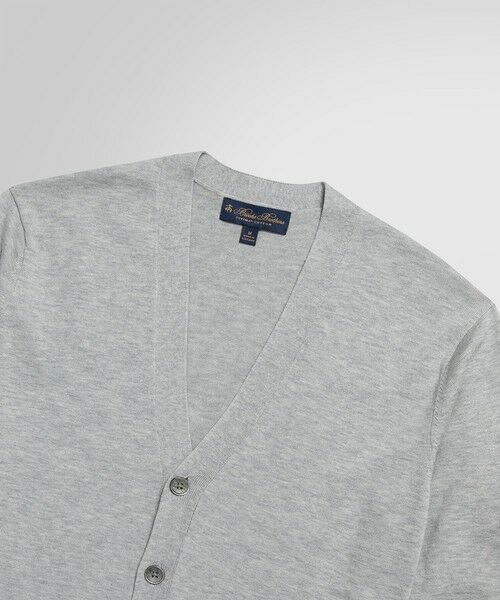 Brooks Brothers / ブルックス ブラザーズ カーディガン・ボレロ | スーピマコットン Vネックカーディガン | 詳細1