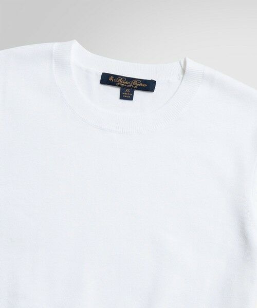 Brooks Brothers / ブルックス ブラザーズ ニット・セーター | スーピマコットン クルーネック ショートスリーブセーター | 詳細1