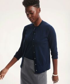 Brooks Brothers / ブルックス ブラザーズ カーディガン・ボレロ | スーピマコットン クルーネック カーディガン