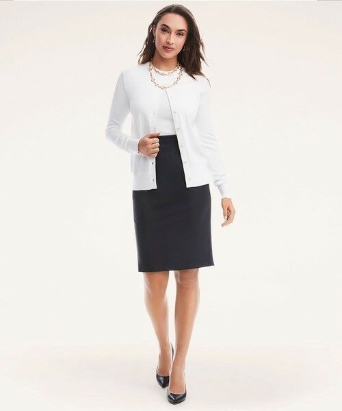 Brooks Brothers / ブルックス ブラザーズ カーディガン・ボレロ | スーピマコットン クルーネック カーディガン | 詳細5