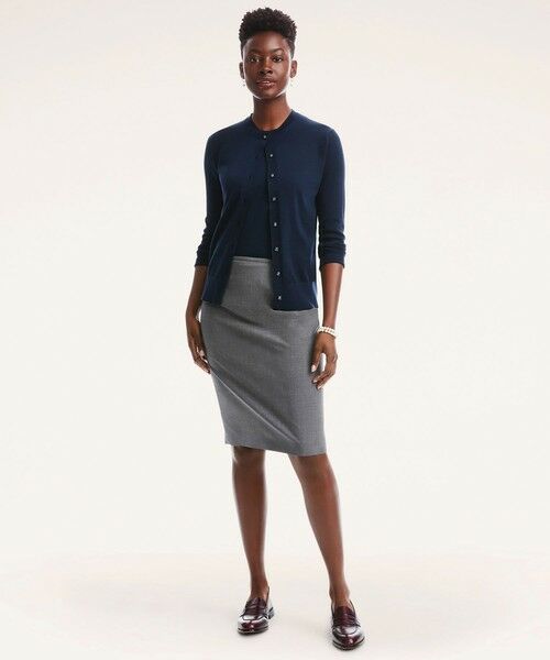 Brooks Brothers / ブルックス ブラザーズ カーディガン・ボレロ | スーピマコットン クルーネック カーディガン | 詳細10