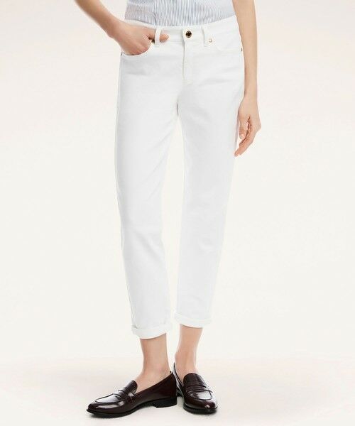 Brooks Brothers / ブルックス ブラザーズ デニムパンツ | ストレッチコットンブレンド 5ポケット デニムパンツ(ホワイト)