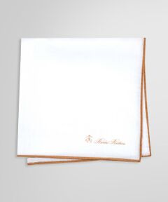 Brooks Brothers / ブルックス ブラザーズ その他小物 | リネン カラートリム ポケットスクエア
