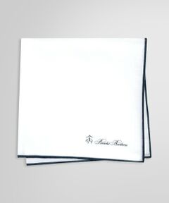 Brooks Brothers / ブルックス ブラザーズ その他小物 | リネン カラートリム ポケットスクエア