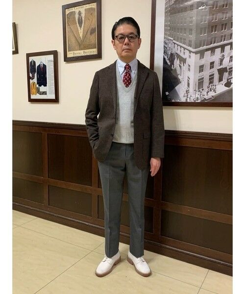 Brooks Brothers スーピマコットンベスト 前開き BROOKS BROTHERS（ブルックスブラザーズ）の「スーピマコットン