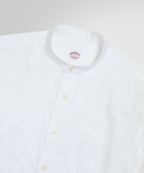 Brooks Brothers / ブルックス ブラザーズ シャツ・ブラウス | スーピマコットン オックスフォード ソリッド バンドカラーシャツ | 詳細1