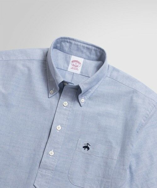 コットン オックスフォード ショートスリーブ プルオーバー