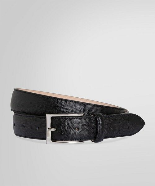 Brooks Brothers/ブルックス ブラザーズ ぺブルレザー シルバーバックル ドレスベルト ブラック 36inch Brooks Brothers/ブルックス ブラザーズ ぺブルレザー シルバーバックル ドレスベルト ブラック 36inch