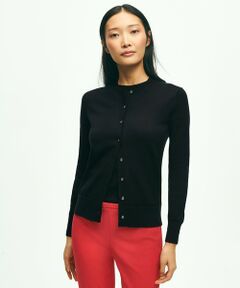 Brooks Brothers / ブルックス ブラザーズ カーディガン・ボレロ | スーピマコットン クルーネック カーディガン