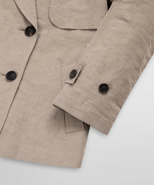Brooks Brothers / ブルックス ブラザーズ トレンチコート | リネン/コットン スプリットスリーブ ショートトレンチコート | 詳細1