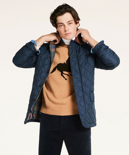 Brooks Brothers/ブルックス ブラザーズ ポリエステル キルティング ウォーキングコート ネイビー M Brooks Brothers/ブルックス ブラザーズ ポリエステル キルティング ウォーキングコート ネイビー M