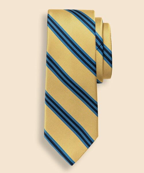 Brooks Brothers/ブルックス ブラザーズ シルク BB#1ストライプ レップタイ Made in USA イエロー系その他 ONE SIZE Brooks Brothers/ブルックス ブラザーズ シルク BB#1ストライプ レップタイ Made in USA イエロー系その他 ONE SIZE