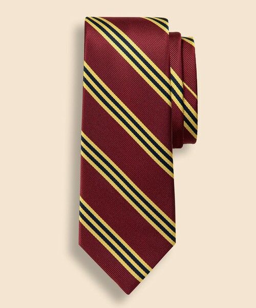 Brooks Brothers/ブルックス ブラザーズ シルク BB#1ストライプ レップタイ Made in USA バーガンディー ONE SIZE Brooks Brothers/ブルックス ブラザーズ シルク BB#1ストライプ レップタイ Made in USA バーガンディー ONE SIZE
