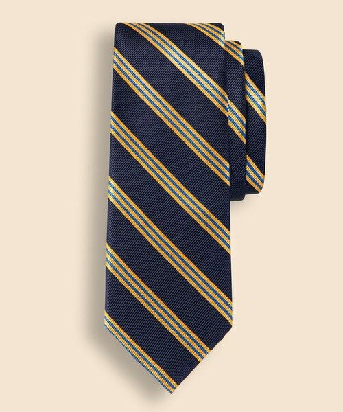 Brooks Brothers/ブルックス ブラザーズ シルク ミニBB#1ストライプ レップタイ Made in USA ダークネイビー ONE SIZE Brooks Brothers/ブルックス ブラザーズ シルク ミニBB#1ストライプ レップタイ Made in USA ダークネイビー ONE SIZE