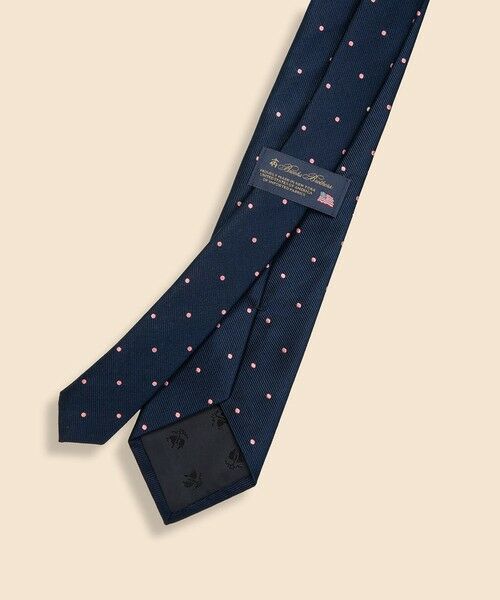 Brooks Brothers / ブルックス ブラザーズ ネクタイ | シルク　ドット　レップタイ　Made in USA | 詳細5