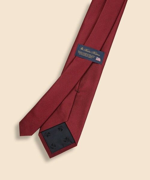 シルク ソリッド レップタイ Made in USA （ネクタイ）｜Brooks