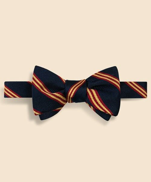 Brooks Brothers/ブルックス ブラザーズ シルク ミニBB#1ストライプ レップボウタイ Made in USA ネイビー ONE SIZE Brooks Brothers/ブルックス ブラザーズ シルク ミニBB#1ストライプ レップボウタイ Made in USA ネイビー ONE SIZE