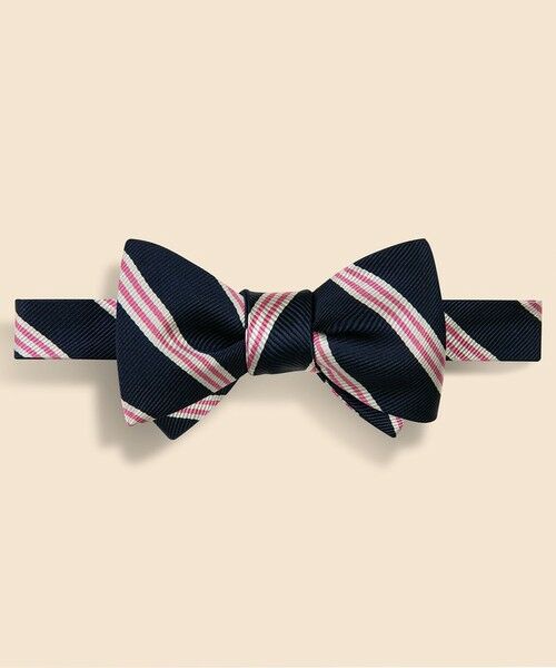 Brooks Brothers/ブルックス ブラザーズ シルク ミニBB#1ストライプ レップボウタイ Made in USA ネイビー×ホワイト ONE SIZE Brooks Brothers/ブルックス ブラザーズ シルク ミニBB#1ストライプ レップボウタイ Made in USA ネイビー×ホワイト ONE SIZE