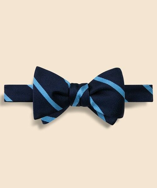 Brooks Brothers/ブルックス ブラザーズ シルク BB#3バーストライプ レップボウタイ Made in USA ブルー ONE SIZE Brooks Brothers/ブルックス ブラザーズ シルク BB#3バーストライプ レップボウタイ Made in USA ブルー ONE SIZE