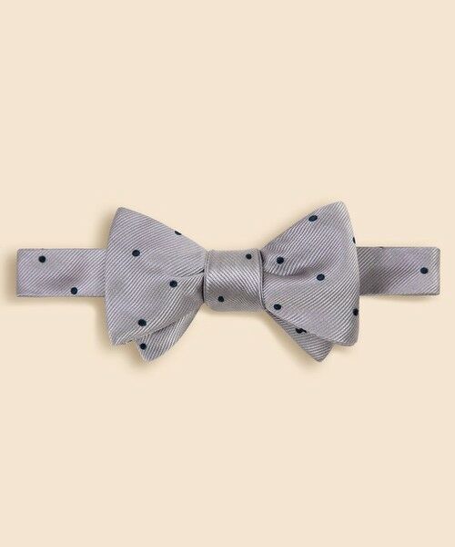 Brooks Brothers/ブルックス ブラザーズ シルク ドット レップボウタイ Made in USA グレー ONE SIZE Brooks Brothers/ブルックス ブラザーズ シルク ドット レップボウタイ Made in USA グレー ONE SIZE