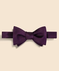 Brooks Brothers / ブルックス ブラザーズ ネクタイ | シルク　ソリッド　レップボウタイ　Made in USA