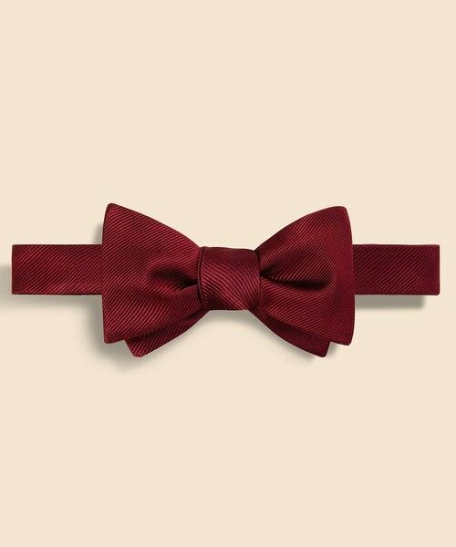 Brooks Brothers/ブルックス ブラザーズ シルク ソリッド レップボウタイ Made in USA バーガンディー ONE SIZE Brooks Brothers/ブルックス ブラザーズ シルク ソリッド レップボウタイ Made in USA バーガンディー ONE SIZE