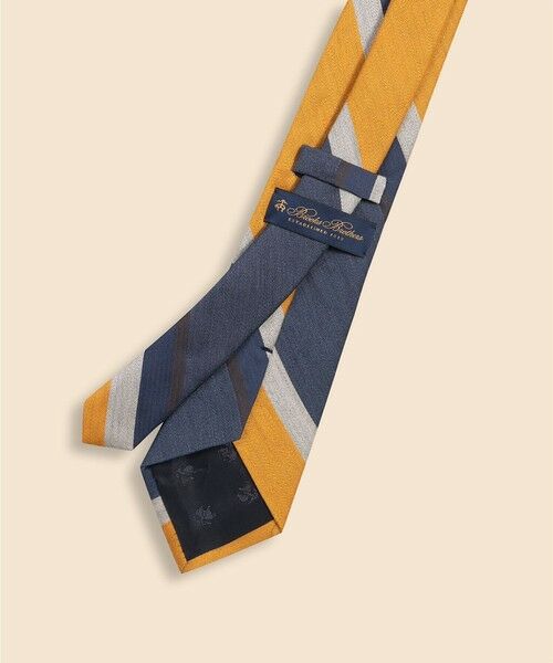 Brooks Brothers / ブルックス ブラザーズ ネクタイ | リネン／シルク　ワイドストライプタイ | 詳細2