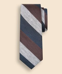 Brooks Brothers / ブルックス ブラザーズ ネクタイ | リネン／シルク　オルタネイトストライプタイ
