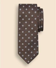 Brooks Brothers / ブルックス ブラザーズ ネクタイ | シルク　スクエアモチーフ　ジャカードタイ