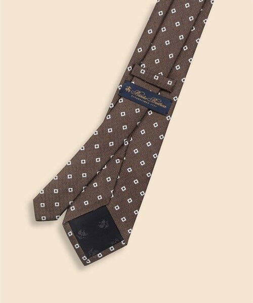 Brooks Brothers / ブルックス ブラザーズ ネクタイ | シルク　スクエアモチーフ　ジャカードタイ | 詳細1