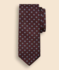 Brooks Brothers / ブルックス ブラザーズ ネクタイ | シルク　フラワーサークル　ジャカードタイ