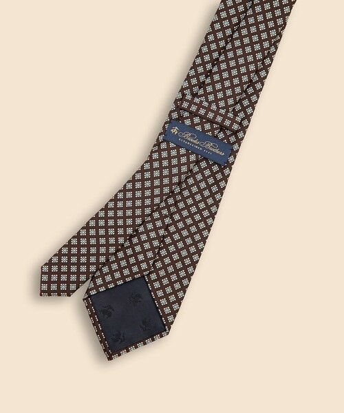 Brooks Brothers / ブルックス ブラザーズ ネクタイ | シルク　スクエアフラワー　ジャカードタイ | 詳細1