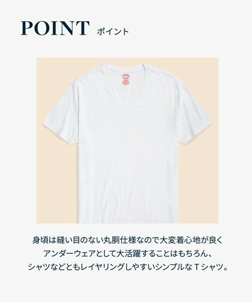 Brooks Brothers / ブルックス ブラザーズ その他インナー・ルームウェア | スーピマコットン GFロゴ 3パック VネックTシャツ Traditional Fit | 詳細5