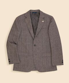 Brooks Brothers / ブルックス ブラザーズ テーラードジャケット | ウール／コットン／リネン　ヘリンボーン　段返り３釦サックジャケット　Traditional　Made in USA