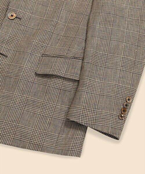 Brooks Brothers / ブルックス ブラザーズ テーラードジャケット | アイリッシュリネン グレンプラッド 2釦アンコンジャケット Classic | 詳細2