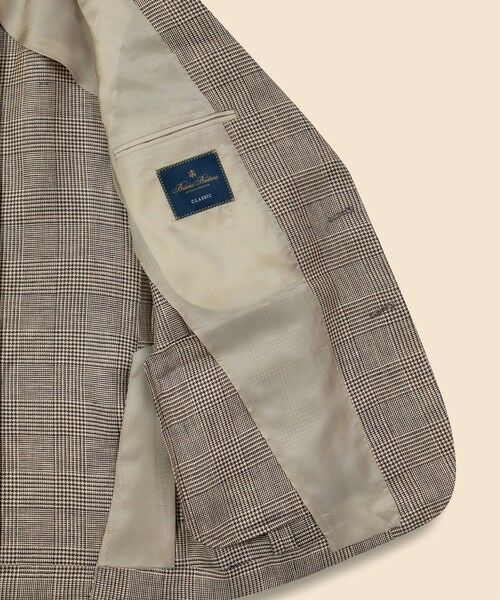 Brooks Brothers / ブルックス ブラザーズ テーラードジャケット | アイリッシュリネン グレンプラッド 2釦アンコンジャケット Classic | 詳細5