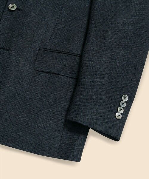 Brooks Brothers / ブルックス ブラザーズ テーラードジャケット | アイリッシュリネン グレンプラッド 2釦アンコンジャケット Classic | 詳細8