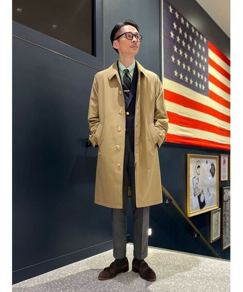 Brooks Brothers / ブルックス ブラザーズ ステンカラーコート | コットン/ウール ポプリン バルカラーコート | 詳細6