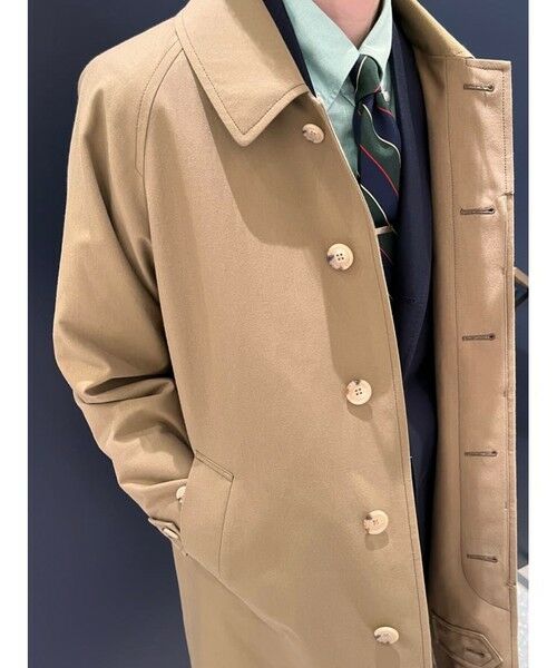 Brooks Brothers / ブルックス ブラザーズ ステンカラーコート | コットン/ウール ポプリン バルカラーコート | 詳細9