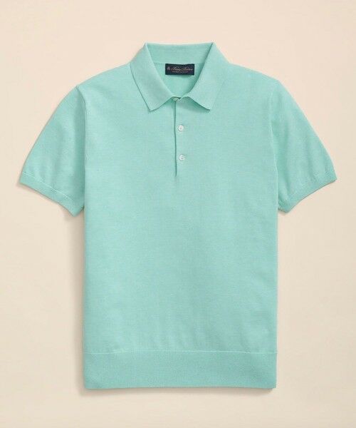 Brooks Brothers/ブルックス ブラザーズ スーピマコットン ショートスリーブ ポロセーター アクア S Brooks Brothers/ブルックス ブラザーズ スーピマコットン ショートスリーブ ポロセーター アクア S