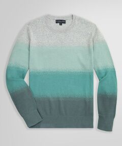 Brooks Brothers / ブルックス ブラザーズ ニット・セーター | スーピマコットン　グラデーションストライプ　クルーネックセーター