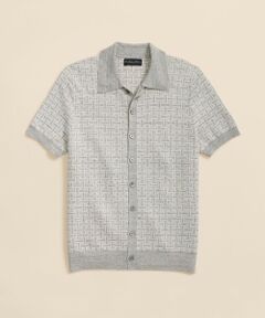 Brooks Brothers / ブルックス ブラザーズ ポロシャツ | リネン／ナイロン　バスケット　ポロカーディガン