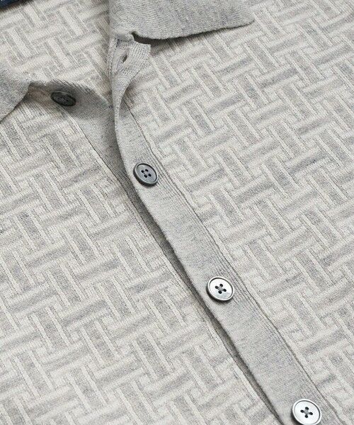 Brooks Brothers / ブルックス ブラザーズ ポロシャツ | リネン／ナイロン　バスケット　ポロカーディガン | 詳細1