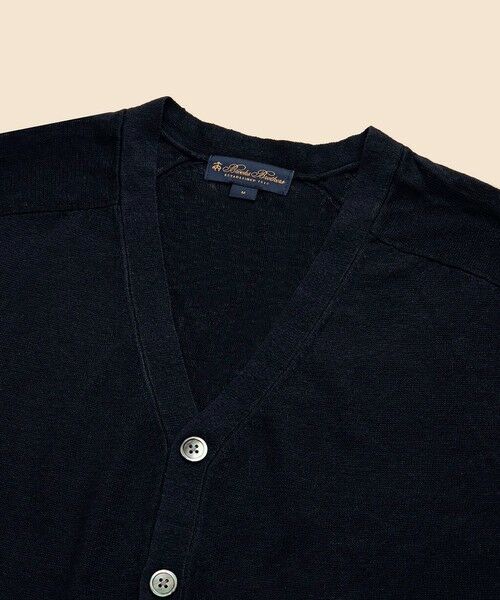 Brooks Brothers / ブルックス ブラザーズ カーディガン・ボレロ | リネン　Vネックカーディガン | 詳細4