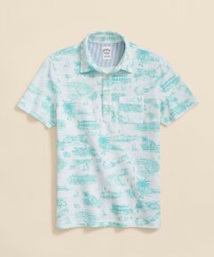 Brooks Brothers / ブルックス ブラザーズ ポロシャツ | コットンピケ　バミューダプリント　ポロシャツ