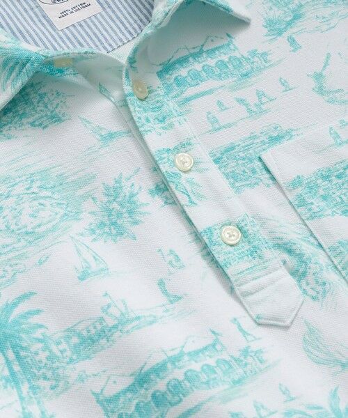 Brooks Brothers / ブルックス ブラザーズ ポロシャツ | コットンピケ　バミューダプリント　ポロシャツ | 詳細1