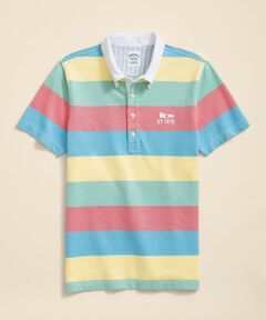 Brooks Brothers / ブルックス ブラザーズ ポロシャツ | コットンストレッチピケ　マルチカラーストライプ　ポロシャツ