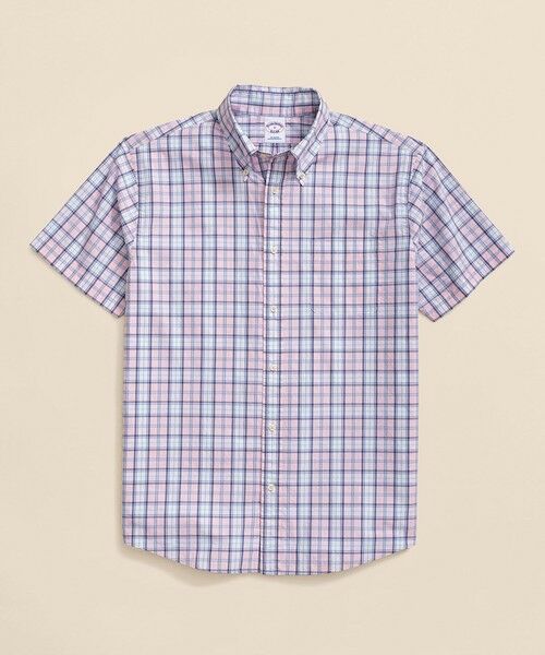 Brooks Brothers/ブルックス ブラザーズ コットンポプリン ショートスリーブ フライデーシャツ ピンク系その他 M Brooks Brothers/ブルックス ブラザーズ コットンポプリン ショートスリーブ フライデーシャツ ピンク系その他 M