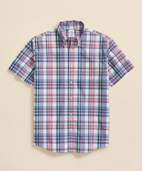 Brooks Brothers/ブルックス ブラザーズ コットンポプリン ショートスリーブ フライデーシャツ マルチ L Brooks Brothers/ブルックス ブラザーズ コットンポプリン ショートスリーブ フライデーシャツ マルチ L